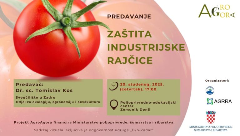 „Zaštita industrijske rajčice“ – predavanje dr. sc. Tomislava Kosa u PEC-u u Zemuniku Donjem