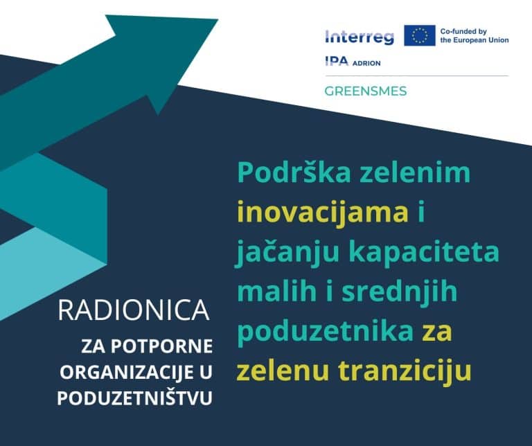 Radionica za organizacije za poslovnu podršku u okviru projekta GREENSMES